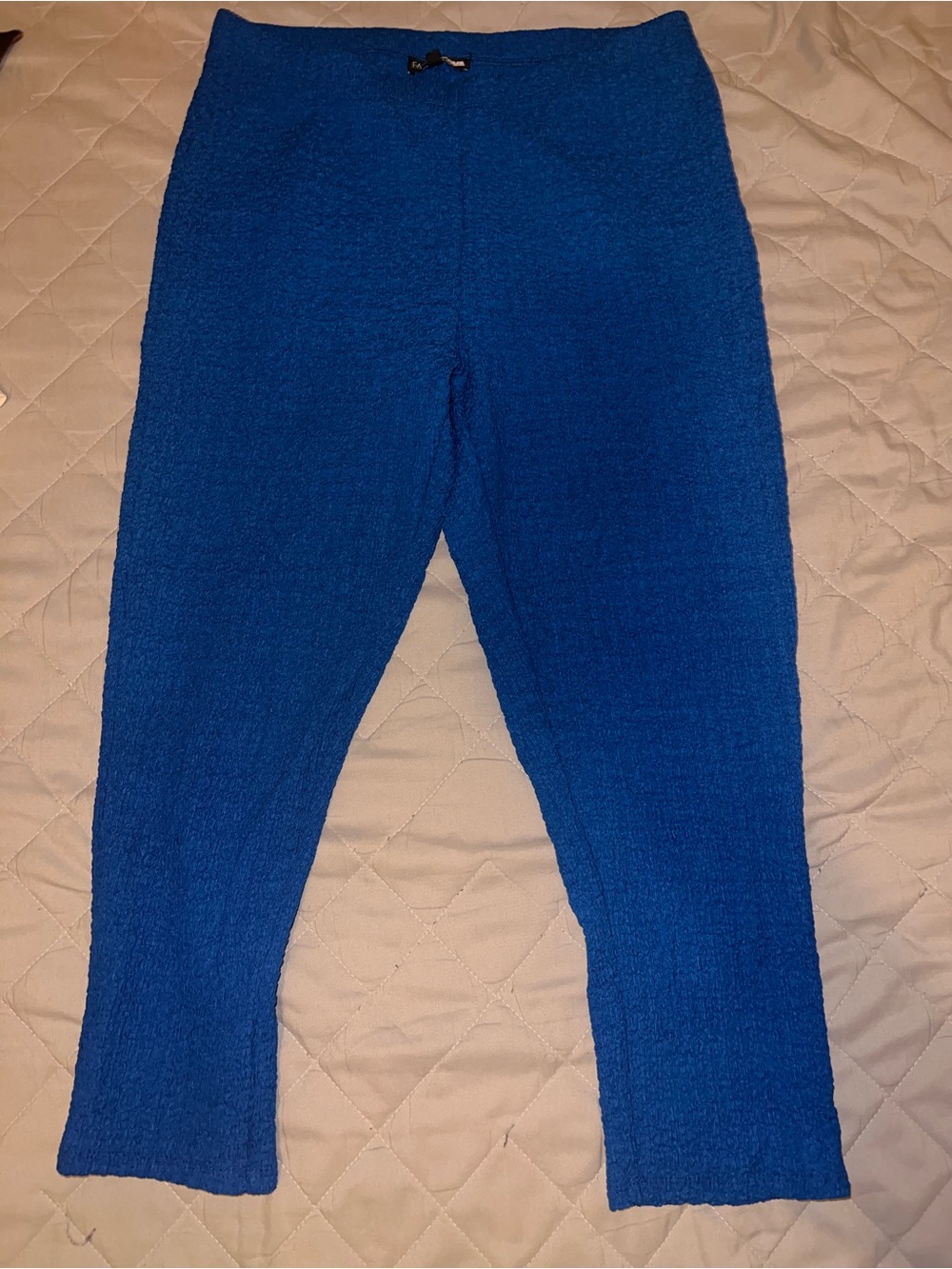 Fashion Nova Cobalt Knit Ankle-Length Leggings